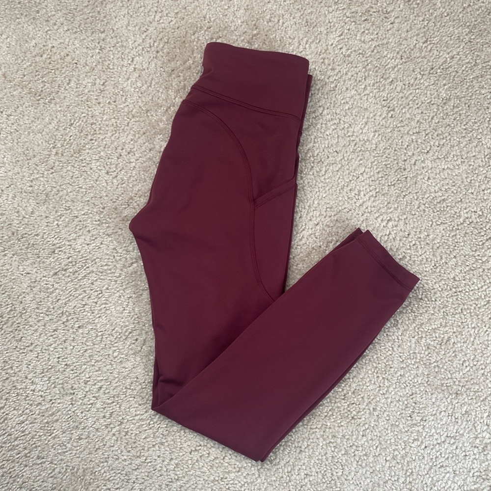 Lululemon maroon leggings